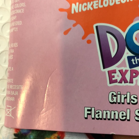 Dora The Explorer 2 Piece Flannel Pajama Set Girls 24 Months New With Defects - Picture 2 of 14